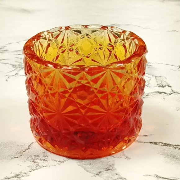 Degenhart Glass Daisy Button Trinket Paperweight Open Salt Vtg - Picture 6 of 8